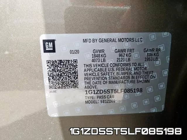 1G1ZD5ST5LF085198 фото 2