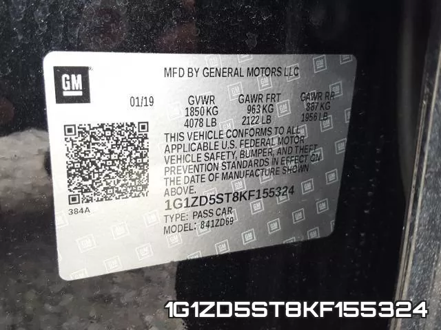 1G1ZD5ST8KF155324 фото 2
