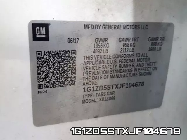 1G1ZD5STXJF104678 фото 2