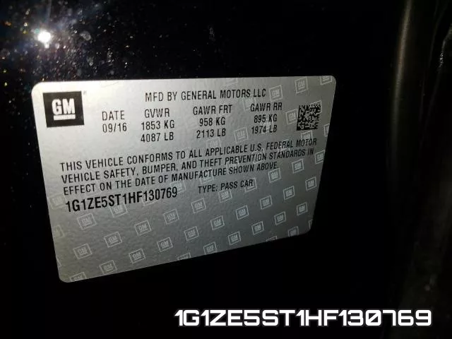 1G1ZE5ST1HF130769 фото 2