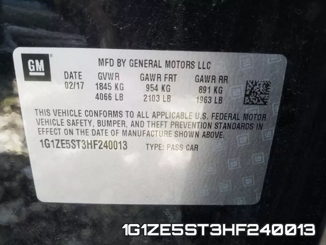 1G1ZE5ST3HF240013 фото 2