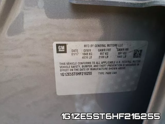 1G1ZE5ST6HF216255 фото 2