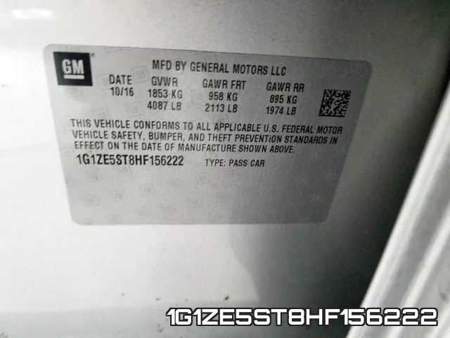 1G1ZE5ST8HF156222 фото 2