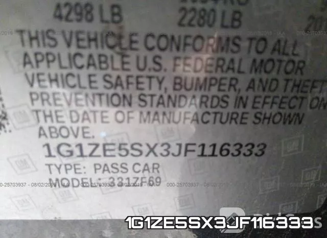 1G1ZE5SX3JF116333 фото 10