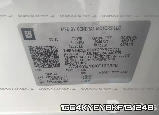 1GC4KYEY8KF131248 фото 10