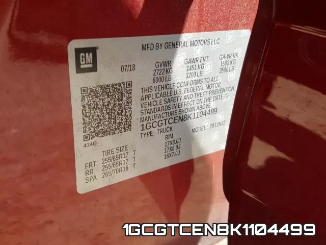 1GCGTCEN8K1104499 фото 2