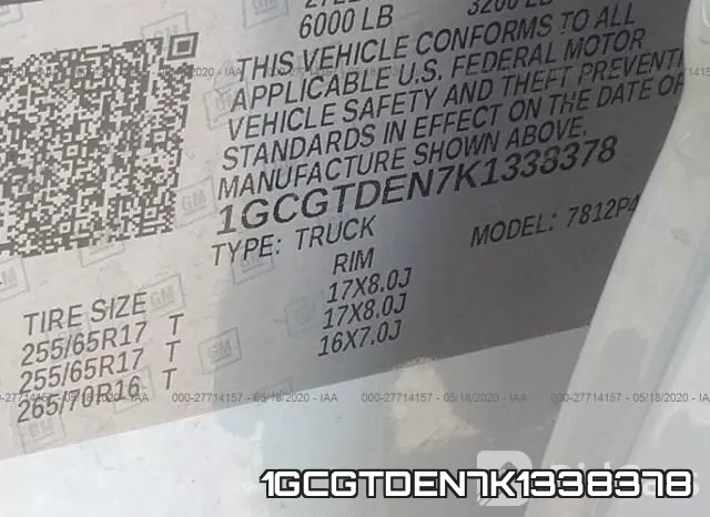 1GCGTDEN7K1338378 фото 10