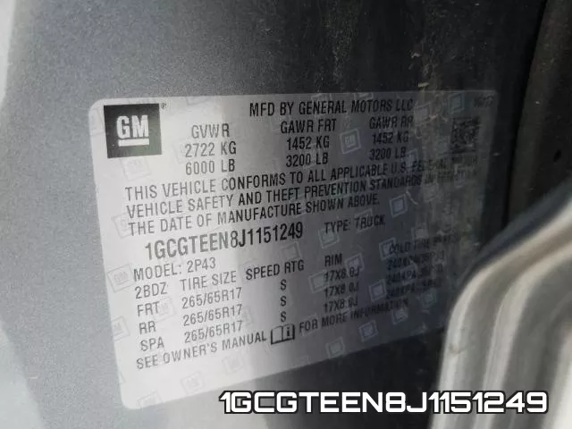 1GCGTEEN8J1151249 фото 2