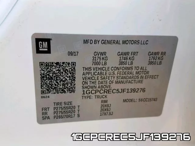 1GCPCREC5JF139276 фото 2