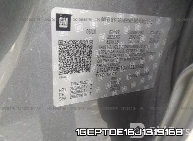 1GCPTDE16J1319168 фото 9
