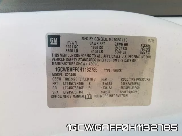 1GCWGAFF0H1132785 фото 2