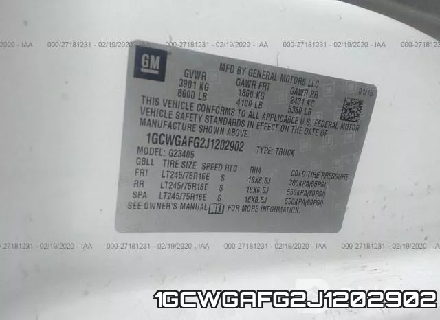 1GCWGAFG2J1202902 фото 10