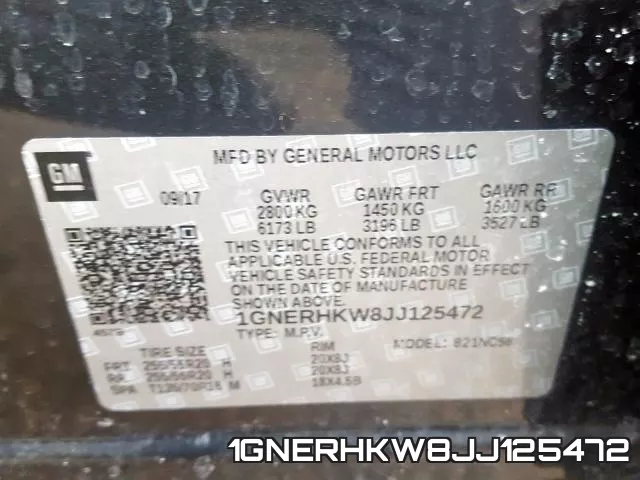 1GNERHKW8JJ125472 фото 2