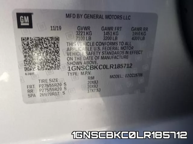 1GNSCBKC0LR185712 фото 2