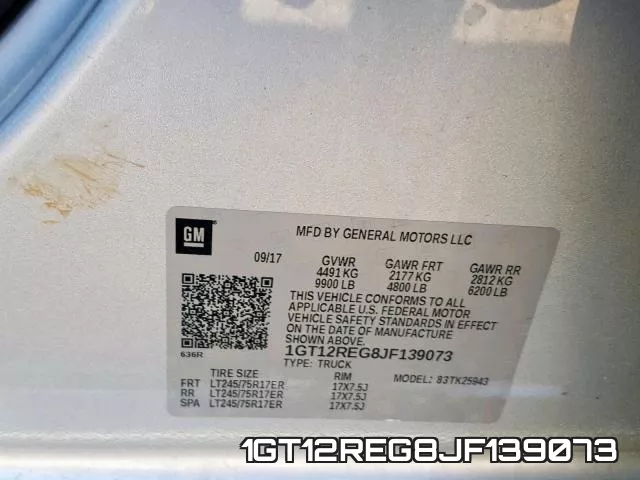 1GT12REG8JF139073 фото 2