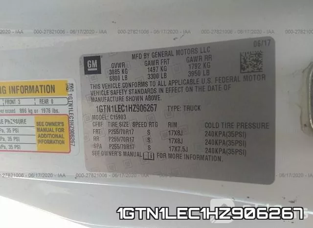 1GTN1LEC1HZ906267 фото 10