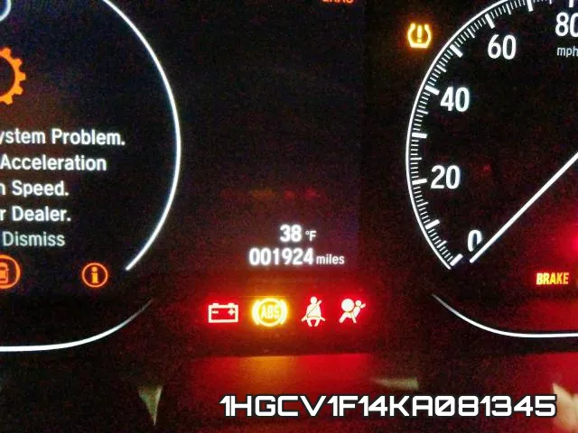 1HGCV1F14KA081345 фото 9