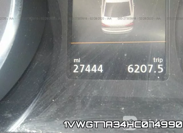 1VWGT7A34HC074990 фото 8