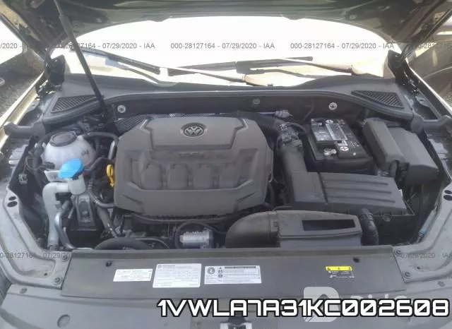 1VWLA7A31KC002608 фото 2