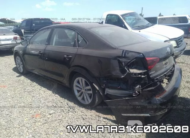 1VWLA7A31KC002608 фото 4