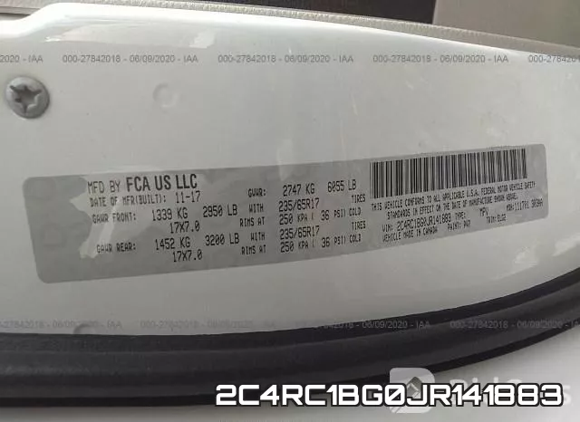 2C4RC1BG0JR141883 фото 10