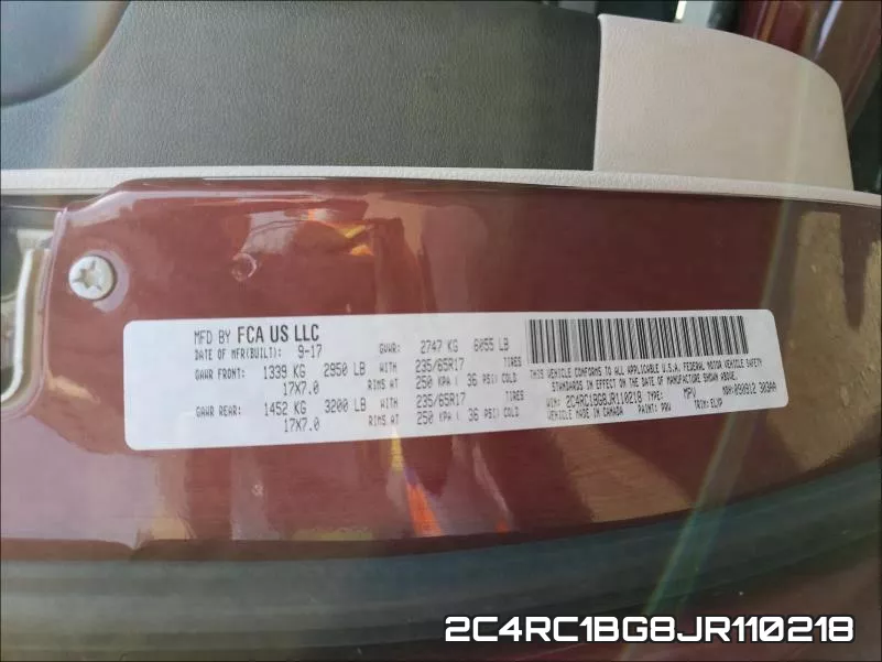 2C4RC1BG8JR110218 фото 2