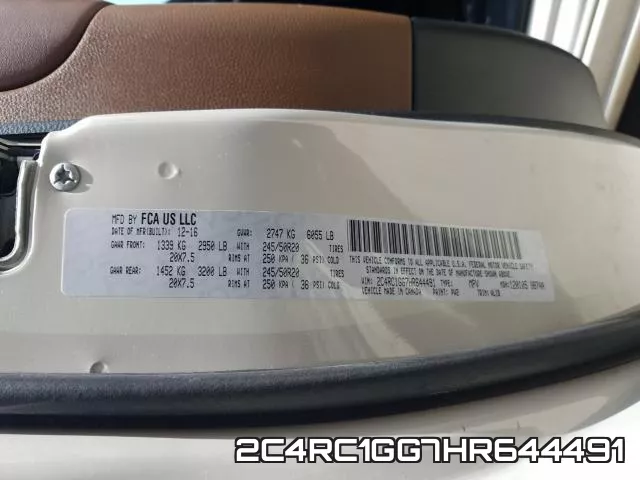 2C4RC1GG7HR644491 фото 2