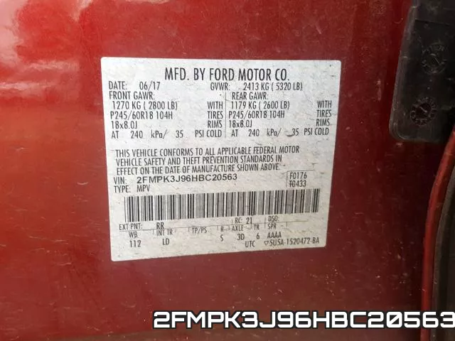 2FMPK3J96HBC20563 фото 2