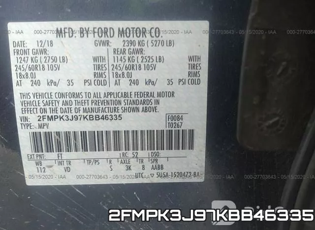 2FMPK3J97KBB46335 фото 10
