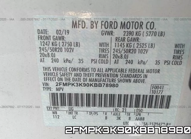 2FMPK3K90KBB78980 фото 10