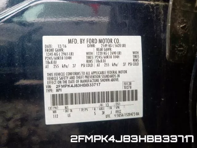 2FMPK4J83HBB33717 фото 2