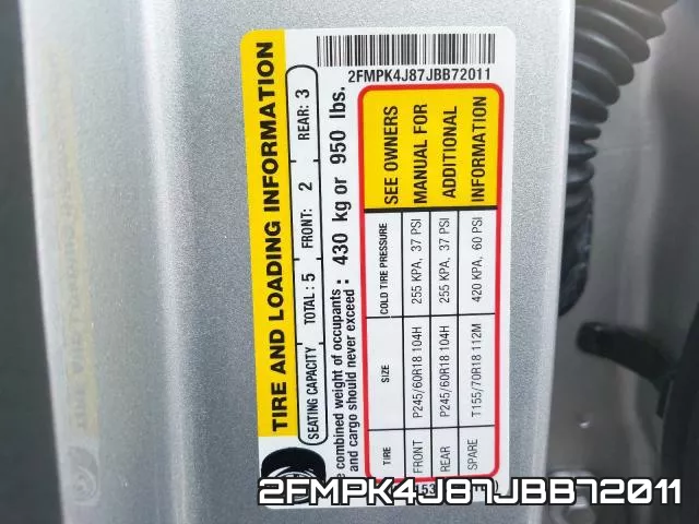 2FMPK4J87JBB72011 фото 2