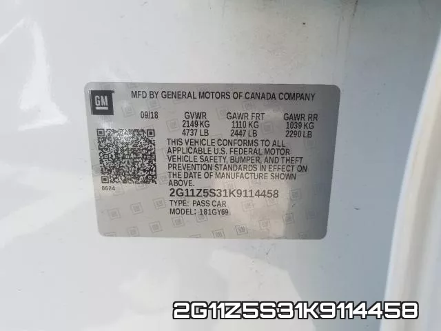 2G11Z5S31K9114458 фото 2