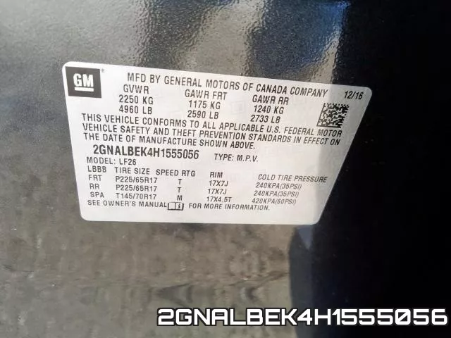 2GNALBEK4H1555056 фото 2