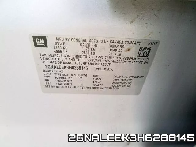 2GNALCEK3H6288145 фото 2
