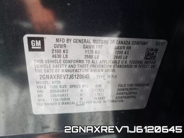 2GNAXREV7J6120645 фото 2