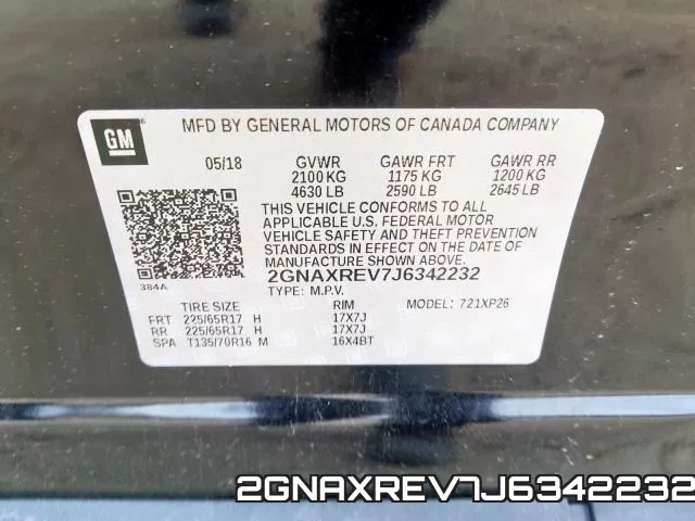 2GNAXREV7J6342232 фото 2