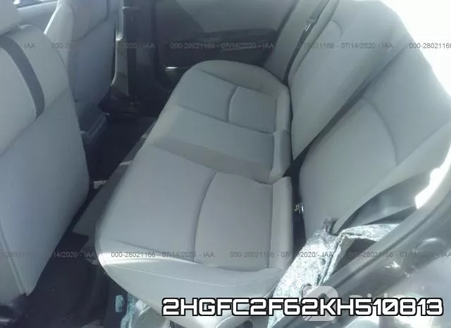 2HGFC2F62KH510813 фото 9