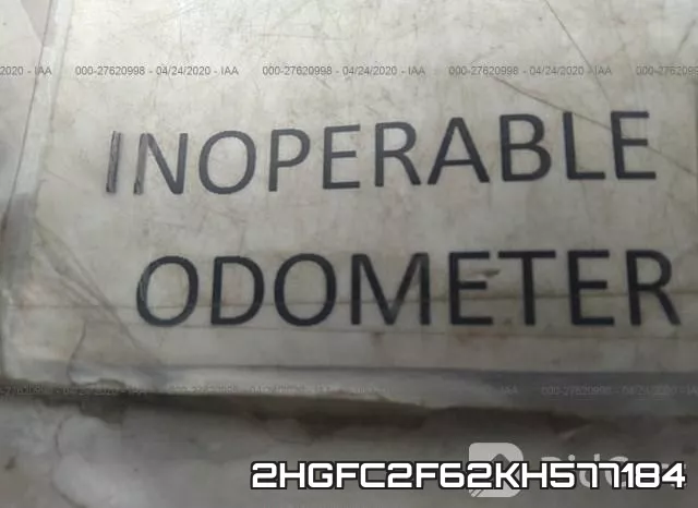 2HGFC2F62KH577184 фото 8