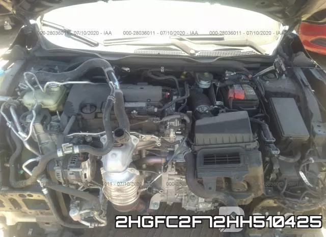 2HGFC2F72HH510425 фото 2