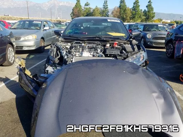 2HGFC2F81KH579316 фото 9