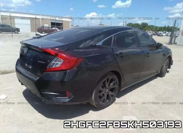 2HGFC2F85KH503193 фото 5