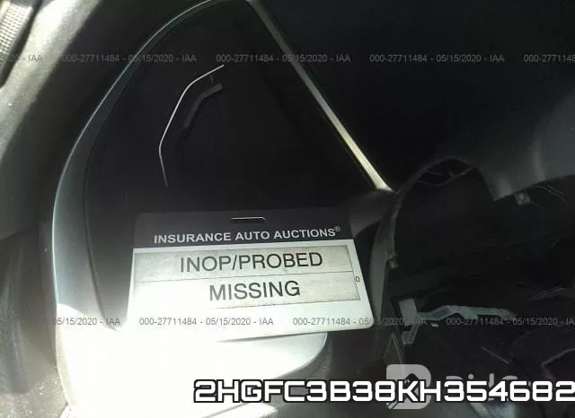 2HGFC3B38KH354682 фото 8