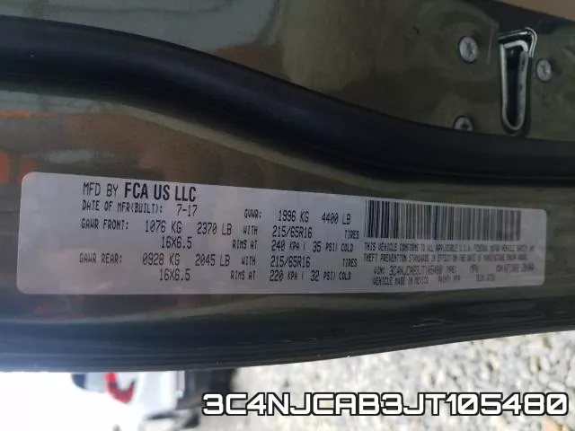 3C4NJCAB3JT105480 фото 2