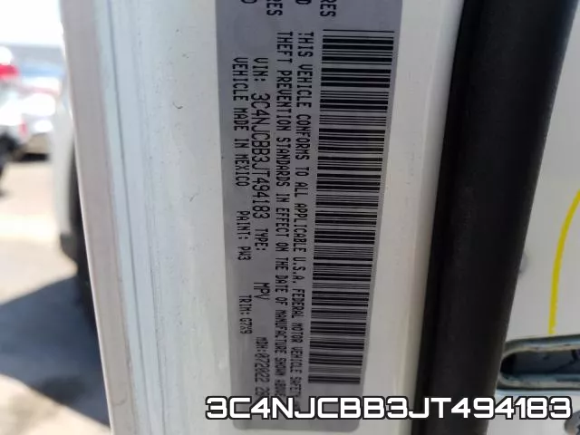 3C4NJCBB3JT494183 фото 2