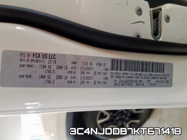 3C4NJDDB7KT671418 фото 2
