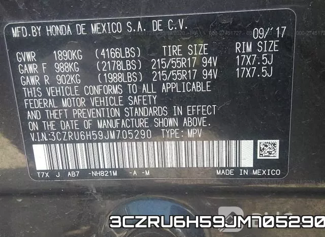 3CZRU6H59JM705290 фото 10