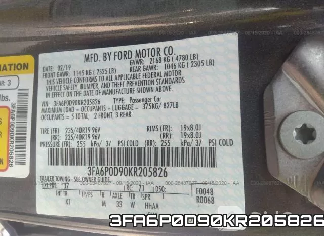3FA6P0D90KR205826 фото 10