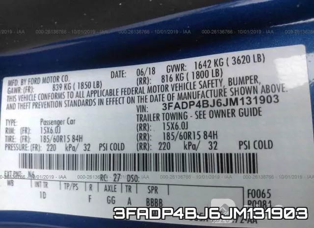 3FADP4BJ6JM131903 фото 10