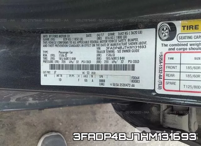 3FADP4BJ7HM131693 фото 10